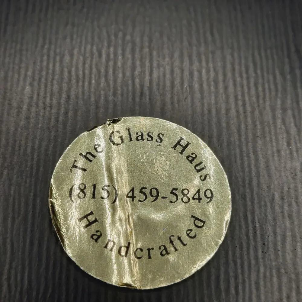 VTG The Glass Haus Handcrafted Brass Etched Glass Trinket Box Lily Of The Valley